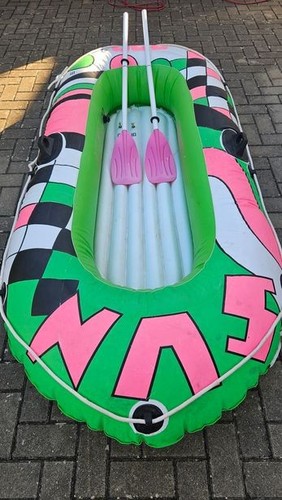 Schlauchboot bunt weiss - bunt/,
